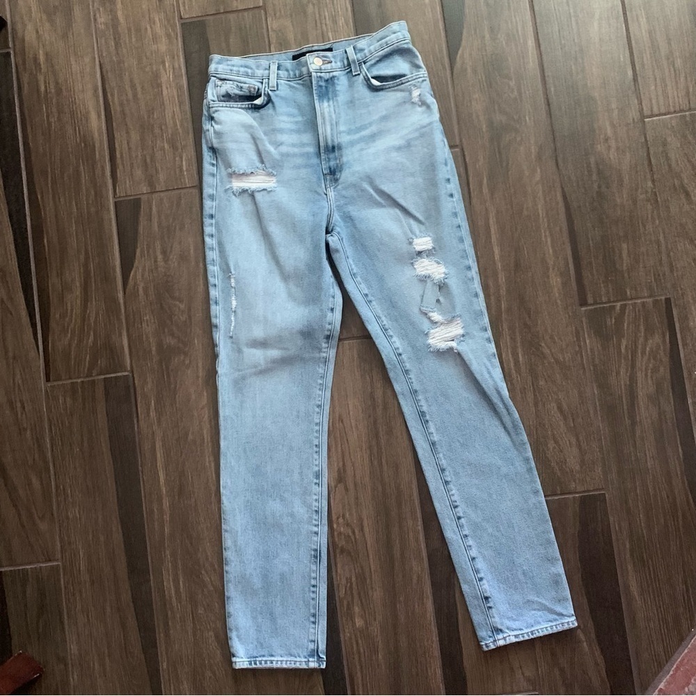 J Brand 1212 Runway High Rise Slim Straight Jeans in Achieve Havoc Sz 28 - Picture 2 of 10